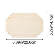 1pc Unfinished Wooden Craft Blank Tag DIY Wooden Rectangle For Painting & Writing Wedding Signboard - DIY Graffiti Plaque - View 16
