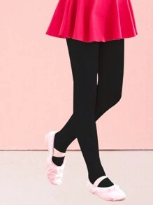 1 pieza Mallas con trabilla no adultas de 80D, versión delgada para primavera/verano, adecuada para baile de ballet para menores de 16 años