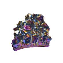 1PC Natural Crystal Electroplating Rainbow Colorful Angle Aura Asymmetrical Energy Stone Quartz Crystal Cluster For Healing Gift Decoration