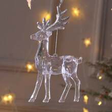 1 Pc Snowflake Icicle Drop Ornaments Crystal Christmas Tree Transparent Decoration Pendant Christmas Home Decoration Christmas - Transparent - View 8