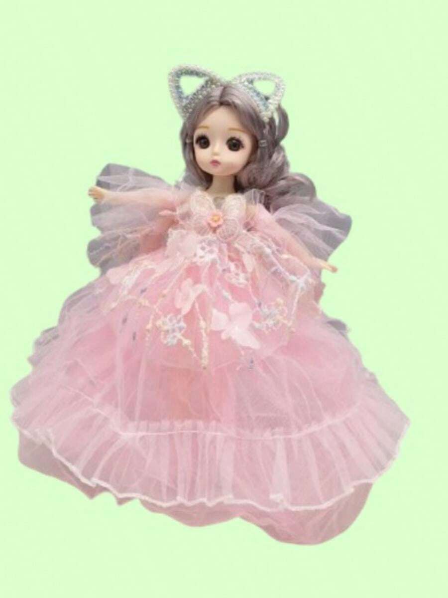 Muñeca articulada 30 cm estilo princesa - Rosado Sandía - Ver 1