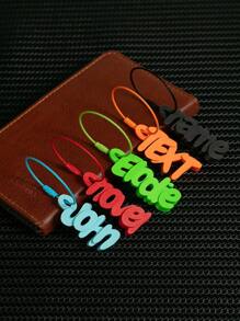 1 pezzo Portachiavi personalizzato in acciaio inossidabile con stampa 3D e nome personalizzato, ideale per zaini, borse da scuola, prevenzione della perdita di chiavi per bambini, decorazioni anti-smarrimento per raduni familiari, regalo di festa della mamma, regali personalizzati ideali per lui, lei, fidanzato, fidanzata, famiglia, amici, animali domestici, nonni, bambini per laurea, matrimoni, Natale, inverno, autunno, vacanze, accessori natalizi, portachiavi e accessori personalizzati, fine estate - Colori personalizzati - Visualizzare 4