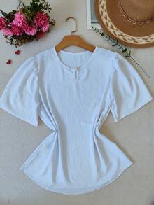 Women Tops - 白色 - 查看 2