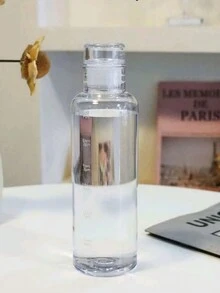 1pc 500ml Or 750ml Plastic Sports Water Bottle, Large Capacity, Leak-Proof, With Time Marker, Creative Anti-Drop, Suitable For Outdoor, Camping - Clear - View 6
