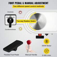 Pottery Wheel 28cm Pottery Forming Machine 350W Electric Pottery Wheel With Adjustable Feet Lever Pedal DIY Clay Tool With Tray For Ceramic Work Clay Art DIY Clay Green 18 Piece - màu xanh lá - Xem 7