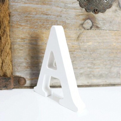 1 szt. Drewniany przedmiot dekoracyjny, projekt liter, rzemiosło dekoracyjne do domu, najlepsze prezenty