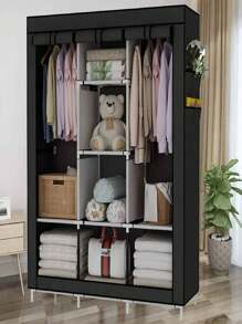 Large Buildable Closet Wardrobe Organizer For Room TRIPLE PORTABLE CLOSET, TUBE CLOSET - Multicolor - View 4