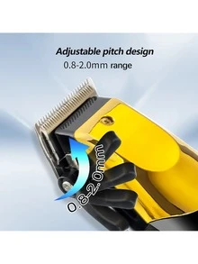 Tông đơ cắt tóc chuyên nghiệp dành cho nam giới, Bộ tông đơ cắt tóc, Tông đơ cắt tóc không dây, Bộ dụng cụ cắt tóc chải chuốt, Quà tặng ngày lễ cho anh ấy - Vàng - Xem 7