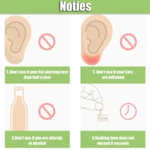 180 Pcs Ear Floss, Swabs Swabs For Post-Piercing Care, Flexible Earring Cleaner, Pierced Ear Cleaning Cord, Gentle Ear Floss, Odor Removal - Multicolor - View 6