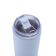 Vaso de acero inoxidable con Con Popote 480 ML - Amarillo - Ver 4