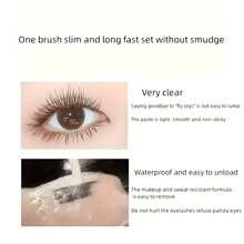 1 pieza Máscara de pestañas Sunflower - Maquillaje resistente al agua, a prueba de manchas, curvado y alargador, resistente al sudor para ojos - Negro - Ver 10