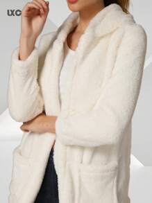 Women Coats - 白色 - 查看 5