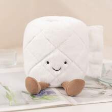 1pc Creative Toilet Paper Roll Doll, Funny Pooping Plush Doll, Bathroom Decor - Multicolor - View 13