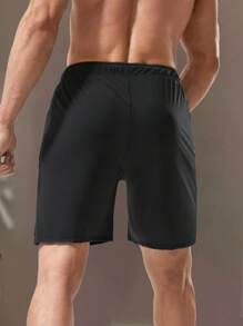 VUUG Men's Three-Piece Summer Drawstring Waist Gym Shorts, Solid Color, Thin, Soft, Woven, Casual Outdoor Pants With Zippered Pockets - The Ideal Gift For Men - Multicolor - View 7