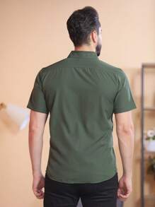 Men Shirts - Army Green - View 2