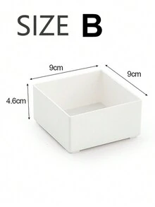 1pc Stylish Mini Desktop Storage Box Featuring 3 Versatile Compartments, Ideal Jewelry And Lipstick Drawer Organizer, Chic 3-Layered Drawer Storage Solution, Perfect Tabletop Storage Box For Home And Office, Enhance Your Space With Functional Elegance, Perfect For Holiday Gifting And Everyday Use, Keep Your Essentials Neatly Organized And Easily Accessible - White - View 6