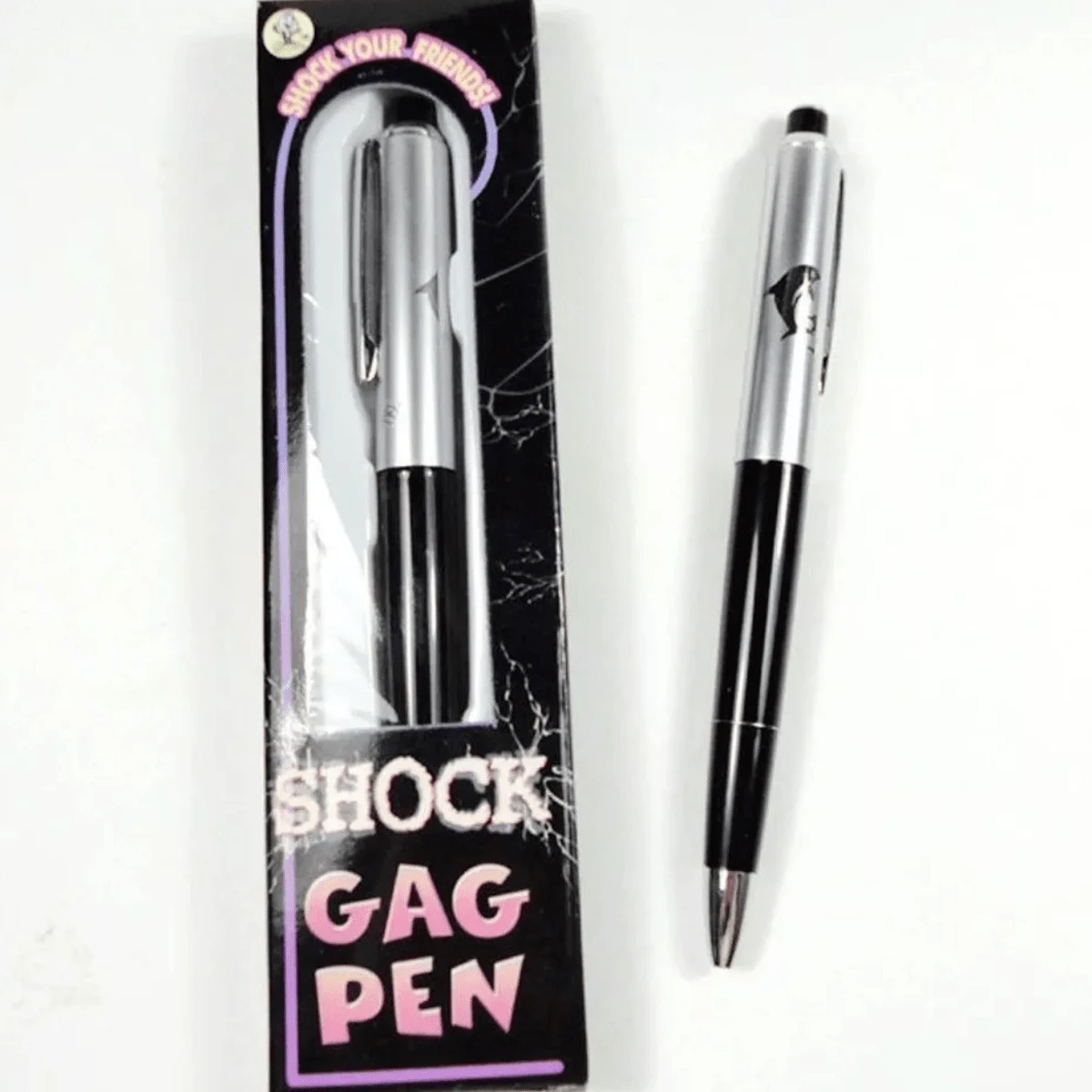 Pluma Toques Descarga Eléctrica Juguete Importadora Tim ChengLeody - Negro - Ver 1