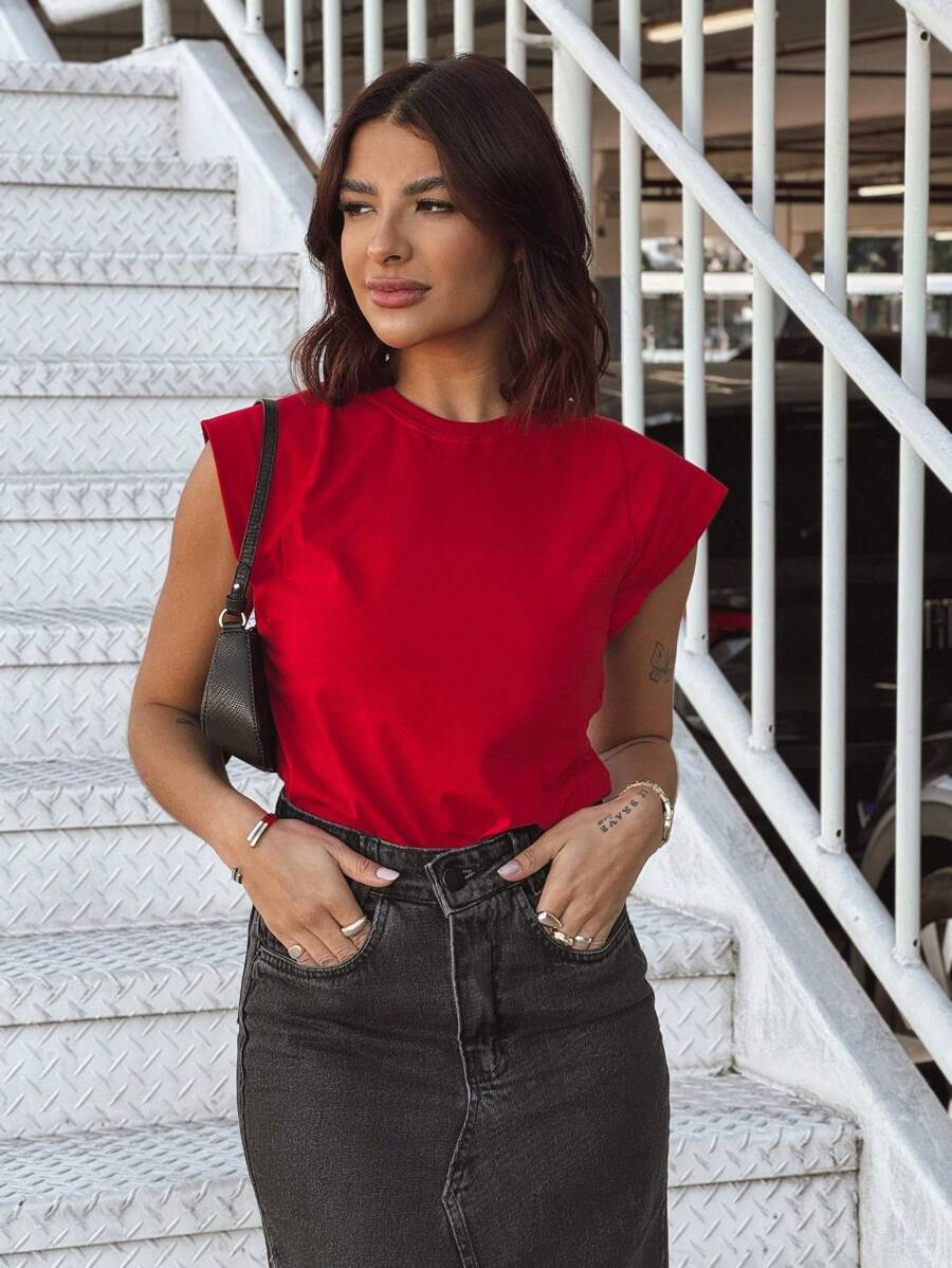 Women T-Shirts - Red - View 1