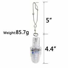 1pc Deep Sea Fishing Lure LED Fish Attraction Light With Hook, Flashing Underwater Lamp, Fishing Gear (Battery Not Included)