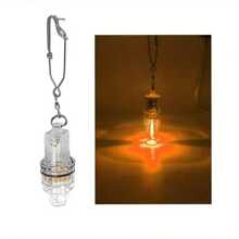 1pc Deep Sea Fishing Lure LED Fish Attraction Light With Hook, Flashing Underwater Lamp, Fishing Gear (Battery Not Included)