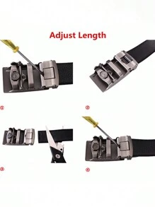 Cinturón para hombres con hebilla automática, cinturón con letras, cinturón de moda casual de negocios, adecuado para fiestas, Día del Padre, regalo del Día de San Valentín. Verano, casual escolar, negocios, regalo para novio, esposo, padre, hombre, uso diario, moda, adolescente, al aire libre, vacaciones, atlético, viaje, calle, bohemio, vintage