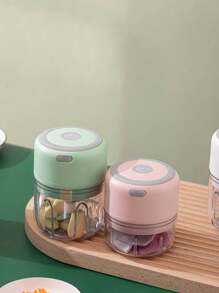 Mini trituradora de ajo eléctrica de 100/250ml, cortador de vegetales, trituradora de Chile, duradera, picadora de ajo, accesorios de cocina con carga USB - Multicolor - Ver 2