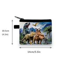 New Stylish Wallet, Cute Cartoon Dinosaur & Football Design, Suitable For Men, Women, Students, Children, Coin Purse - Snow Mountain Dinosaur - View 2