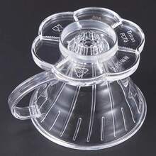 V60濾杯咖啡濾紙手沖濾杯樹脂濾網戶外便攜式咖啡過濾器 - 無色 - 查看 3