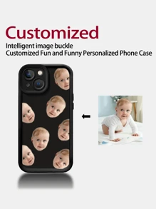 1 pieza Funda de teléfono de silicona suave con patrón personalizado y protección de lente de pantalla completa, compatible con Apple iPhone 16, 15, 14, 13, 12, 11 Pro Max