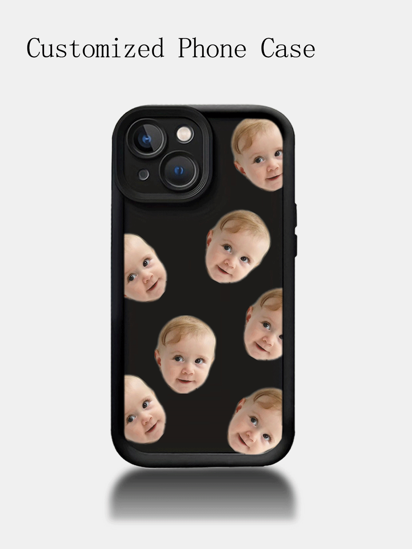1 pieza Funda de teléfono de silicona suave con patrón personalizado y protección de lente de pantalla completa, compatible con Apple iPhone 16, 15, 14, 13, 12, 11 Pro Max