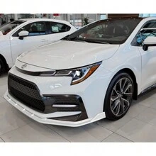 For 2020 - 2024 Toyota Corolla XSE/SE Model Only Front Bumper Body Kit Spoiler Lip - Painted Glossy White - View 2
