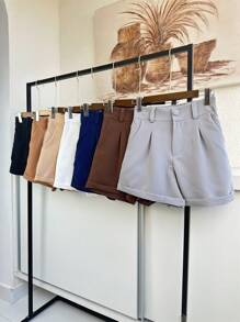 Women Shorts - Light Grey - View 1