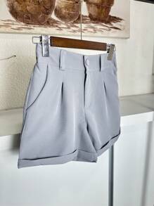 Women Shorts - Light Grey - View 3