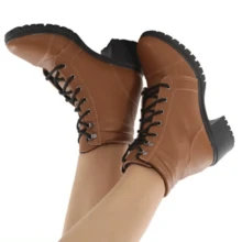Women Pant Boots - 鏽棕色 - 查看 3
