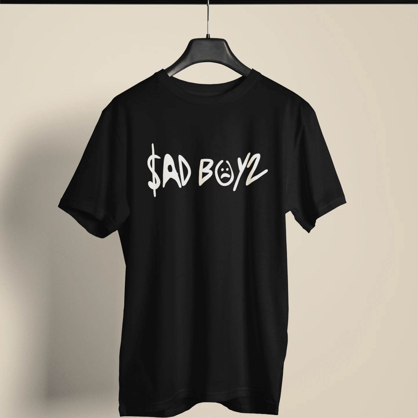 PLAYERA SAD BOYS UNISEX AMPLIA RECTA - Negro - Ver 1