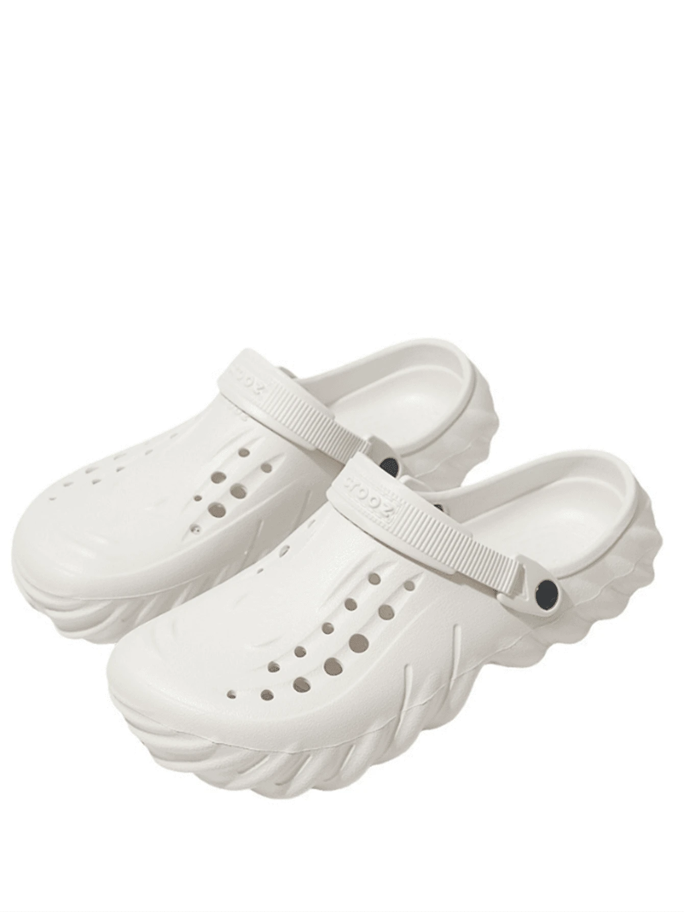 Perforated EVA Clogs Casual Beach Sandals - White - View 1