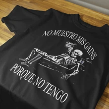 PLAYERA CAMISETA MEMES CALAVERA GYM Y URBAN CALAVERAS CHIDAS 7 - Negro - Ver 2