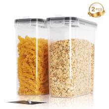 THELIFE Caixas de Alimentos Lacradas com Tampas, Conjunto de 2/3/4 Peças de 2,5 Litros, Organizador de Despensa de Cozinha para Armazenar Cereais, Farinha, Açúcar e Lanches. Seguro para Máquina de Lavar Louça. Potes de Comida de Plástico para Cozinha, Despensa, Armazenamento e Organização de Carro, Armazenamento, Organizador, Organizador, Cozinha, Viagem, Itens de Cozinha, Utensílios de Cozinha, Coisas de Cozinha, Decoração Doméstica, Presentes de Natal, Presentes para Casa, Decoração de Quarto