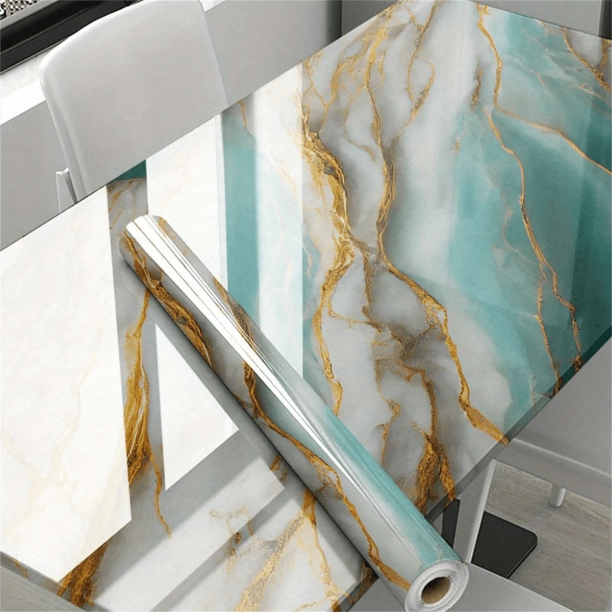 STELLA LUNA 1 rollo, Papel adhesivo removible de PVC con patrón de ...