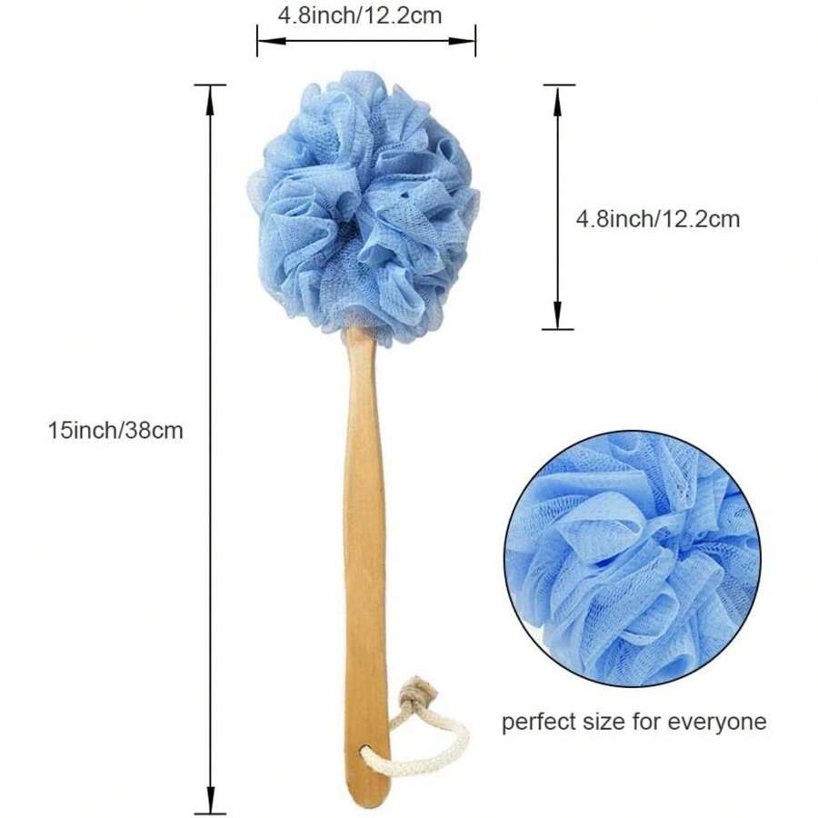 Loofah With Handle, Loofah On A Stick, Loofah Sponge With Handle, PE