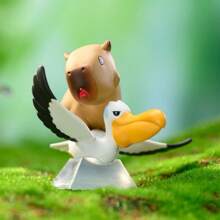 Capybara Play Cute Desktop Decoration Birthday Gift Cartoon Figurine - Multicolor - View 7