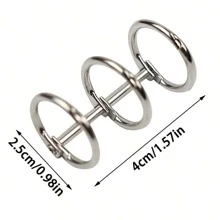 2pcs Metal Loose Leaf Book Binder Rings, Calendar Circle For Notebook Album Scrapbook Clips, Cute Accessories,Back To School,School Supplies