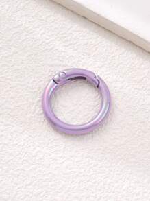 1 件时尚合金彩色电镀圆环开口弹簧夹龙虾扣 DIY 钥匙扣包钩手机链连接器，适用于手工工艺品汽车配件包包饰品学院可爱哥特 Y2k - 彩色 - 查看 5