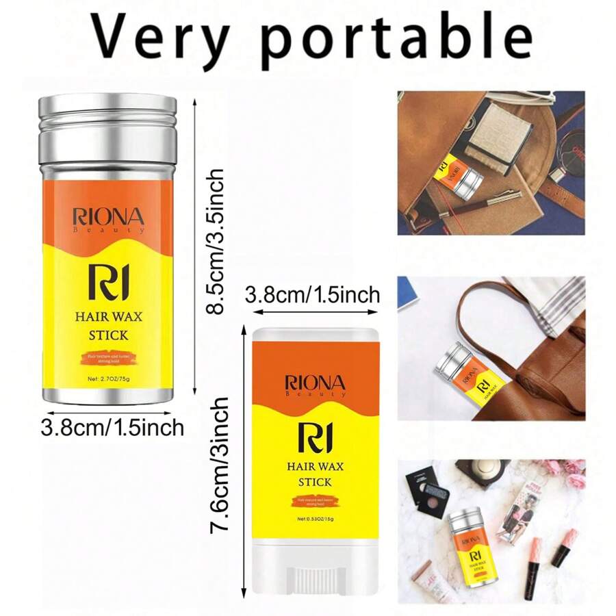 Hair Wax Stick For Wigs, LongLasting Hold Edge Control Hair Gel Non