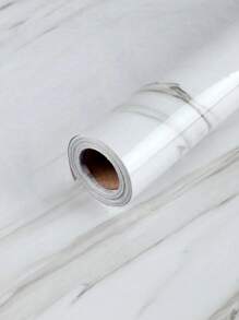 1pc Self-Adhesive Marble Effect Wallpaper, Background Wall Sticker For Home Decor, Suitable For Kitchen, Dining Room, Bedroom - Multicolor - View 3