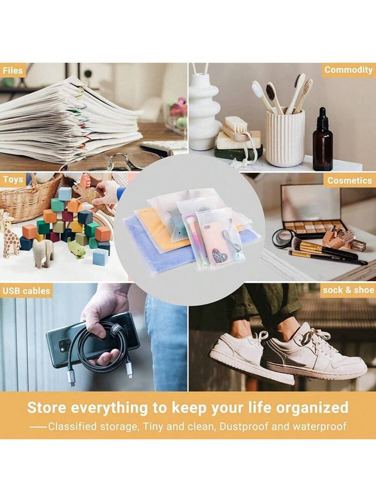 4 Sacchetti Trasparenti Per Coperte Con Cerniera 60L - Organizer In Nylon E PVC Con Manici Rinforzati, Per Biancheria, Piumoni, Giocattoli E Traslochi - 2