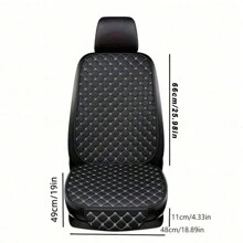 2 pièces Coussin de siège de voiture universel confortable Coussin de siège avant de voiture universel toutes saisons Étoile Broderie Siège simple avant avec dossier antidérapant (1 siège avant + 1 dossier )