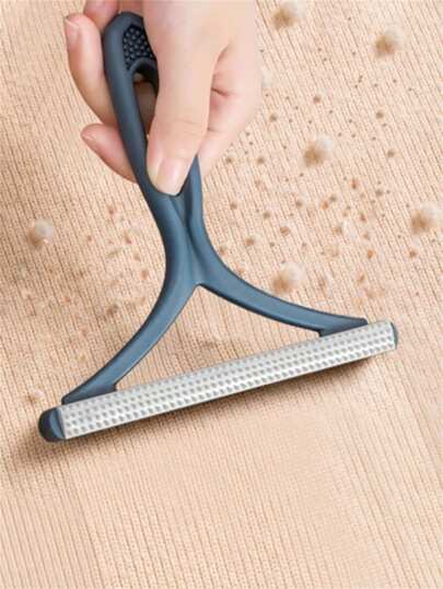 1入組PP雙面寵物毛髮去除器，毛球修剪器，清潔工具，織物刮刀，適用於衣物和地毯。