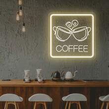 Biển hiệu neon trang trí theo yêu cầu, biển hiệu đèn neon cá nhân hóa cho phòng, đám cưới, quà tặng Ngày của Mẹ, trang trí đám cưới, biển hiệu nghệ thuật khắc, biển hiệu đèn LED USB, biển hiệu tên neon trang trí phòng ngủ & quán bar, biển hiệu LED tùy chỉnh. - hình vuông 42cm * 42cm - Xem 5