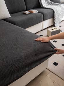 1pc All Seasons Stretch Sofa Cover, Anti-Splash, Anti-Skid, Fully Covered Thick Sofa Cushion Cover, Washable Dustproof And Stain Resistant Sofa Protector, Suitable For L-Shaped And 1,2,3,4 Seater Sofas - Dark Grey - View 9